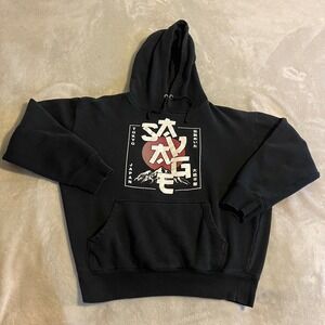 Angel Tokyo Japan Graphic Hoodie Sweatshirt XL Black White Red Sun Mountain Gym‎